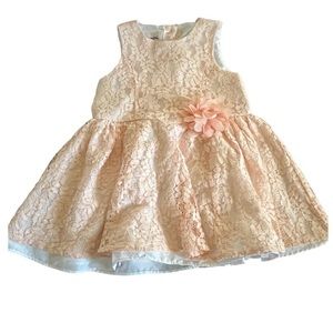 Mia & Mimi•Light Pink Lace Floral Dress